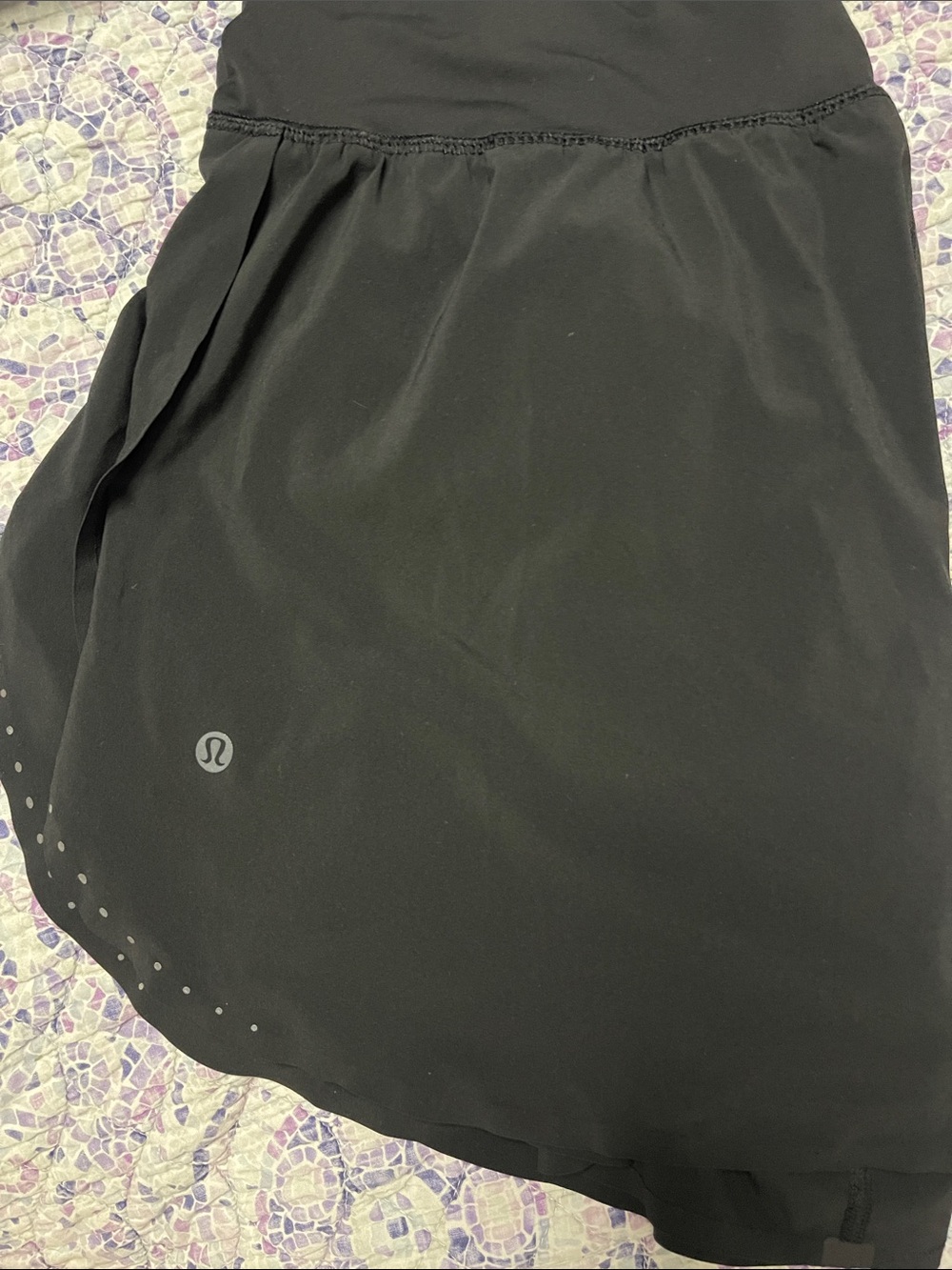 lululemon athletica Black fast and free high rise split shorts
